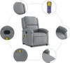 masážne kreslo vidaXL Light Grey Fabric Náhľad obrázku produktu 8