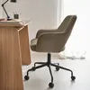 sweeek - Bürostuhl mit Rollen und Bouclé-Bezug - Taupe Produktbild-Vorschau 5