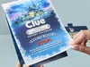 A person's hands are holding open a Clue Advent Calendar storybook. Produktbild-Vorschau