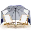 Sonnenschirm Hitzebeständigem UV-Schutz mit Tasche Terrasse Produktbild-Vorschau 1
