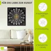 ARTland Leinwandbild Mandala - Eisblume Größe: 50x50 cm Produktbild-Vorschau 2