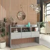 vidaXL Sideboard Betongrau 105x30x70 cm Holzwerkstoff Produktbild-Vorschau 1