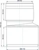 Poloplast POLO-KAL XS, Übergangsrohr, DN 110/90, 1 Stk. Produktbild-Vorschau 3