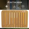 Outsunny Rattan Solarlampe, Wegleuchte mit Warmweißem Produktbild-Vorschau 4