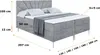 ALTDECOR  Boxspringbett mit Silber Füßen, Matratze und Produktbild-Vorschau 6