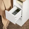 SoBuy, sada 2 ks úzkych nočných stolíkov s 2 zásuvkami a Náhľad obrázku produktu 6