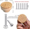 6 Stück Rattan Möbelknöpfe Schrankknöpfe Schränke Produktbild-Vorschau 4