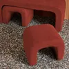 sweeek - Bank und Satzhocker Bouclé - Terracotta Produktbild-Vorschau 6