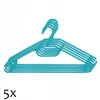 A set of turquoise colored clothes hangers. Anteprima dell’immagine prodotto