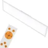 A white LED panel light with a remote control. Náhľad obrázku produktu