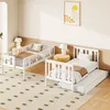 LVHOM Lit superposé 90x200cm avec lit gigogne 90x190cm, lit Voir les images du produit 3