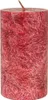 Bougie ronde en stéarine - rouge foncé 90x50mm Voir les images du produit 1