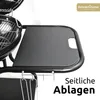 deluxe4home® Kugelgrill Ø55 cm mit Ablagefläche I Rollbarer Produktbild-Vorschau 5