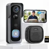 WLAN-videodeurbel met camera, 2K HD, draadloos, met Productafbeelding-voorbeeld 1