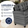 CASARIA® Polyrattan Ecklounge Set WPC Esstisch Ecksofa 2 Produktbild-Vorschau 3