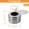 Hot Pot für Veranstaltungen,4PCS Fuel Holder mit Edelstahl Produktbild-Vorschau 3