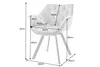 riess-ambiente Drehbarer Stuhl THE DUTCH COMFORT grau Samt Produktbild-Vorschau 16