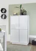 Mobiletto 4 ante, collezione CREAM, colore bianco lucido Anteprima dell’immagine prodotto 2