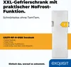 Exquisit Gefrierschrank GS271-NF-H-010E inoxlook | No Frost Produktbild-Vorschau 2