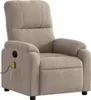 vidaXL Massagesessel Taupe Mikrofasergewebe Produktbild-Vorschau 1