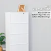 Libreria, scaffale verticale in MDF bianco con 8 scomparti Anteprima dell’immagine prodotto 7