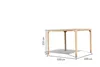 Leimholz Pavillon Holz Gartenpavillon Gartenlaube Cubus Produktbild-Vorschau 3