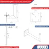 PremiumX 50-55cm Wandhalter Stahl verzinkt SAT Wand Produktbild-Vorschau 4
