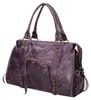 Damen-Schultertasche aus bedrucktem Wildleder mit Produktbild-Vorschau 2