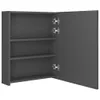 vidaXL LED kúpeľňová zrkadlová skrinka sivá 50x14x60 cm Náhľad obrázku produktu 5