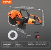 A concrete saw with dimensions and specifications displayed. Anteprima dell’immagine prodotto