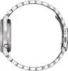 Side view of a silver watch with a metal band, isolated on a white background. Voir les images du produit