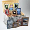 Eleganter Bilderrahmen 13x18 cm marineblau handgefertigt Produktbild-Vorschau 5