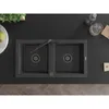 Mexen Mario 2-Becken-Granitspüle mit Mischbatterie Flora, Produktbild-Vorschau 4