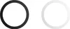 Two circles, one black and one white, are shown side-by-side on a white background. Náhled obrázku produktu