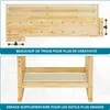Wiltec Établi de travail – en Hévéa/Rubberwood – 45 x 49 x Voir les images du produit 6