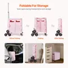 Carrello spesa VEVOR, pieghevole, alluminio, 2 ruote, Anteprima dell’immagine prodotto 5