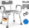 KESSER® Duschhocker mit Lehne höhenverstellbar in 6 Stufen Produktbild-Vorschau 1