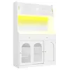 Flieks Armoire haute avec LED et portes coulissantes en Voir les images du produit 7