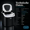 Eiswürfelmaschine Eiswürfelbereiter Schwarz 1,3 Liter mit Produktbild-Vorschau 12