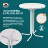 CASARIA Stehtisch klappbar Ø70 cm, Bartisch rund Produktbild-Vorschau 5