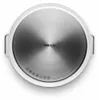 The bottom of a stainless steel pot is shown against a white background. Produktbild-Vorschau