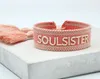 LS-LebenStil Canvas Statement Armband Soulsister Rosa Weiß Produktbild-Vorschau 2
