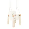 Indoor-Babyschaukel Beige aus Velvet – Mit Produktbild-Vorschau 2