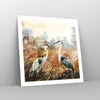 Poster - Poster ohne Rahmen - Kraniche Vögel Herbst - 60x60 Produktbild-Vorschau 7