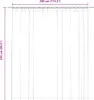 A diagram showing the dimensions of a curtain. Náhľad obrázku produktu