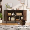 TV-Schrank BEALIFE 130x40x75 cm mit 2 Rollläden | Lowboard Produktbild-Vorschau 7
