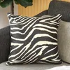 Kissenbezug Schwarz Grau Zebra Fell Muster Produktbild-Vorschau 3