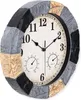 SensaHome Wanduhr YS1002 – Wasserdichte Harz-Steinoptik Produktbild-Vorschau 5