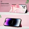 iPhone 14 Pro Hülle, Marmor Motiv Kunstleder Tasche Wallet Produktbild-Vorschau 3