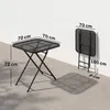 Outsunny Gartentisch klappbar 70 x70 cm, Wetterfest Produktbild-Vorschau 3